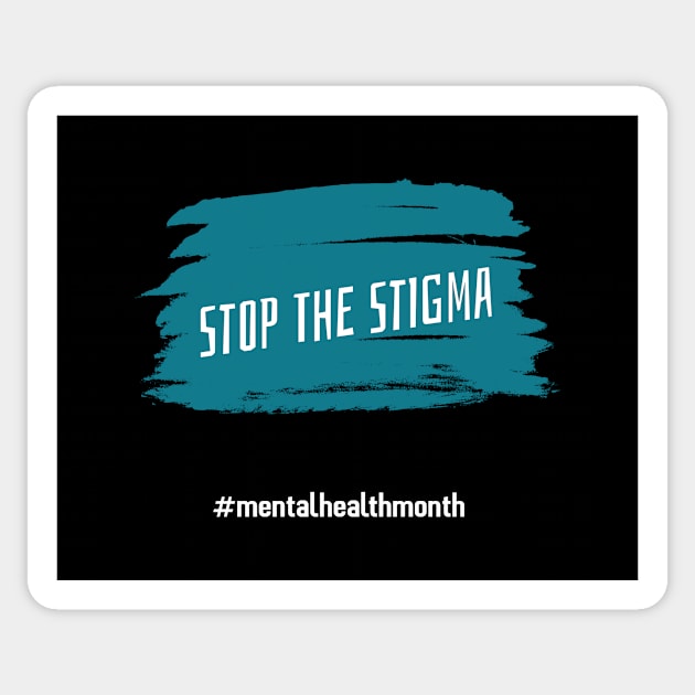 Stop The Stigma - Mental Health Month Sticker by Rachel Garcia Designs